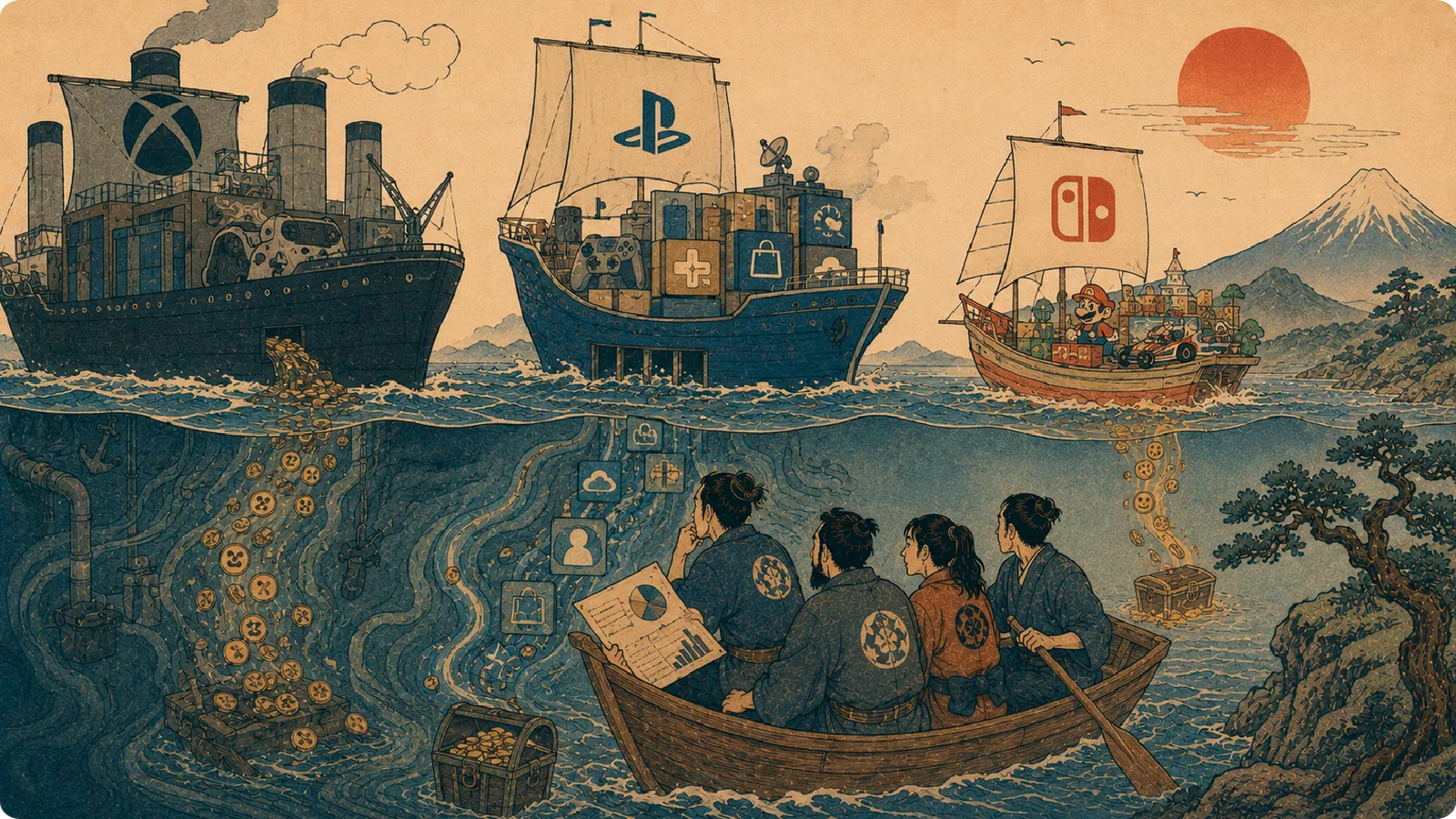 DOJO Insights 30 article thumbnail about Sony, Microsoft, Nintendo and gaming margins
