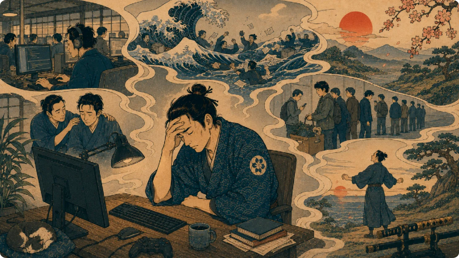 DOJO Insights 29 article thumbnail about burnout in the game industry