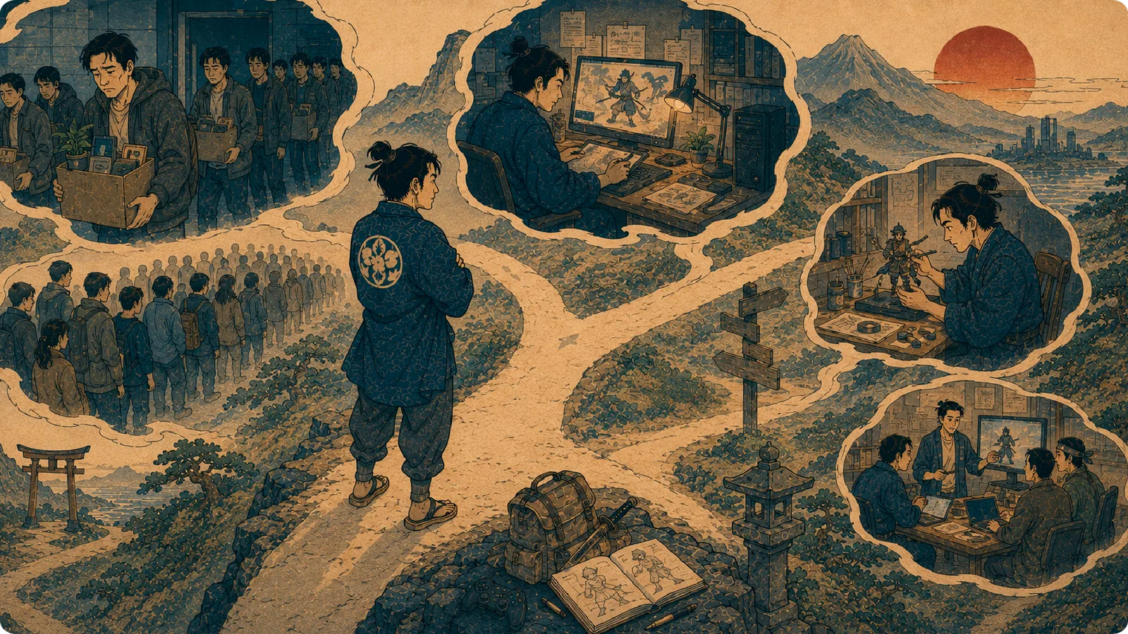 DOJO Insights 30 article thumbnail about entering the game industry in a hard year
