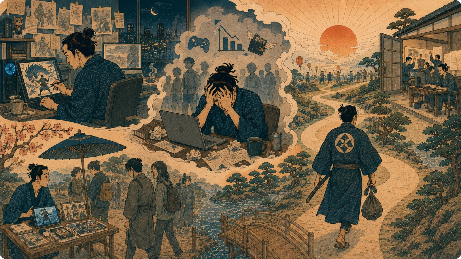 DOJO Insights 30 article thumbnail about talent, sustainability and studio business